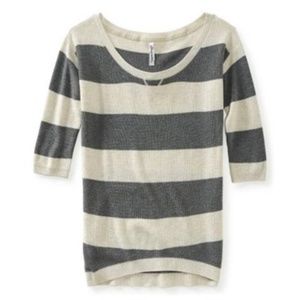 NWOT Aeropostale Striped Ribbed Knit Sweater S
